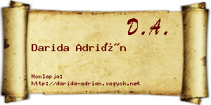 Darida Adrián névjegykártya